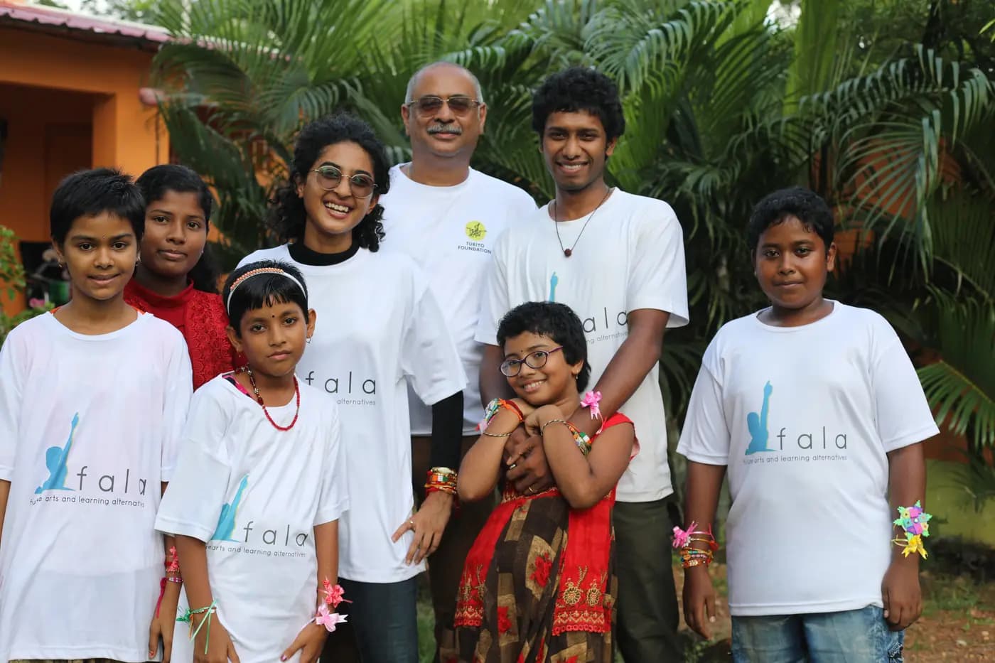 FALA facilitators and children group photo