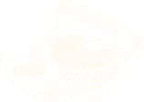 Lentil paste being ground on a grinding stone